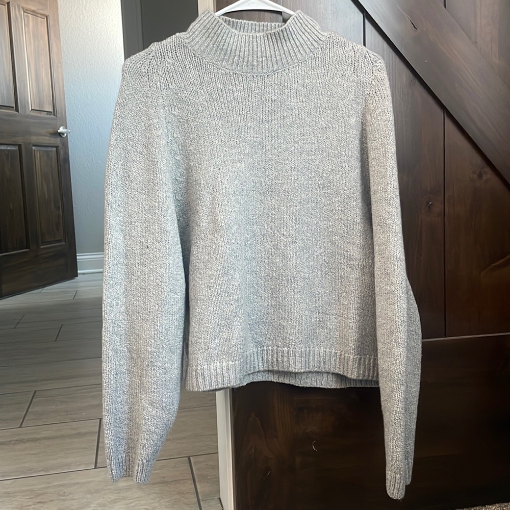 Brand new so soft grey mock neck sweater.